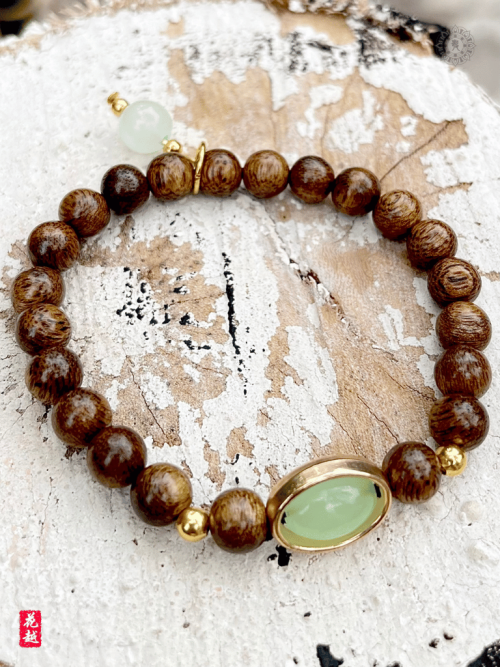 VÒNG TRẦM HƯƠNG MIX CHARM NGỌC - KT 6 LI